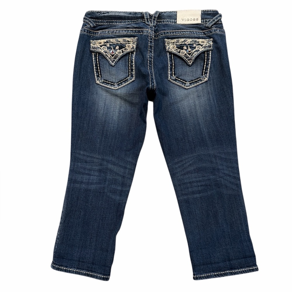 Vigoss The New York‎ Capri Rhinestone Sequin Capri Jeans Size 7/8
